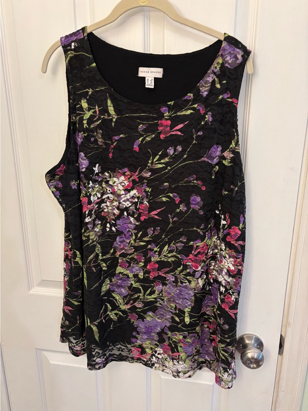 Susan Graver 1x sleeveless top.
